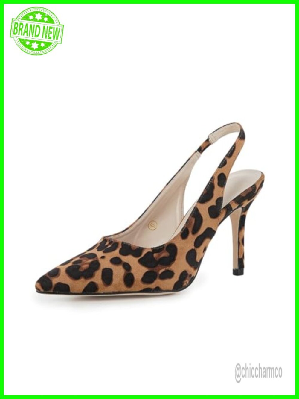 Slingback High Heels Pointed Toe Stiletto Dress Pumps